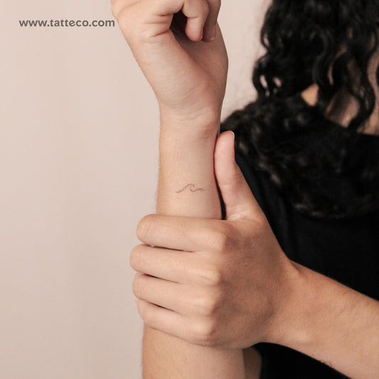 Tatuaje semipermanente "Small Wave" de 1991.ink (juego de 2)