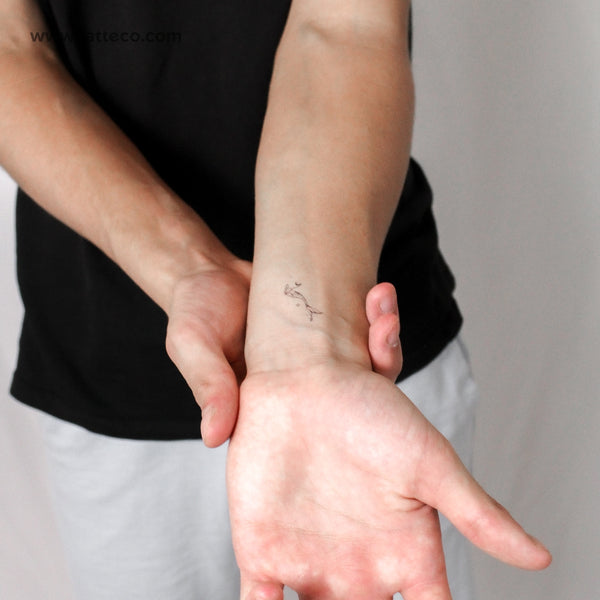 Moon Holding Mermaid By Stefano Mazza Temporary Tattoo - Set of 3