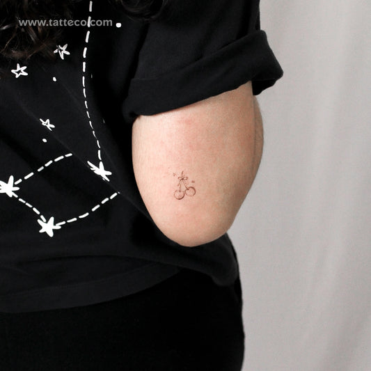 Cherries By Stefano Mazza Temporary Tattoo - Set of 3