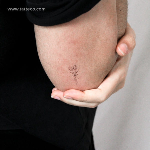 Tulip Couple By Stefano Mazza Temporary Tattoo - Set of 3