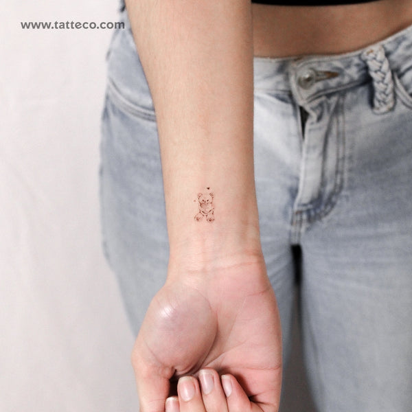 Teddy Bear By Stefano Mazza Temporary Tattoo - Set of 3