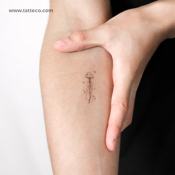 Jellyfish By Stefano Mazza Temporary Tattoo - Set of 3
