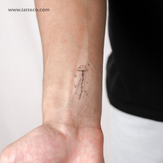 Jellyfish By Stefano Mazza Temporary Tattoo - Set of 3