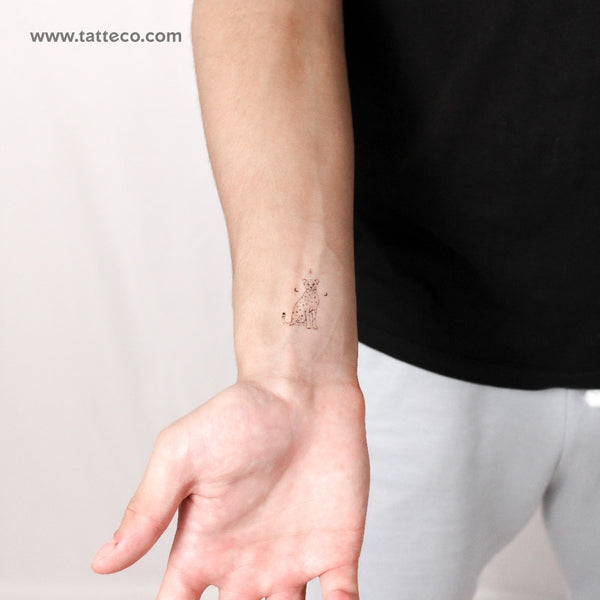Cheetah By Stefano Mazza Temporary Tattoo - Set of 3