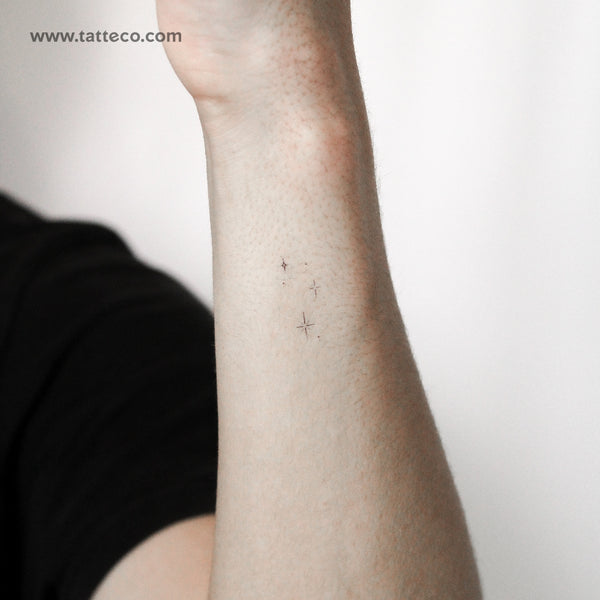 Sparkling Stars By Stefano Mazza Temporary Tattoo - Set of 3