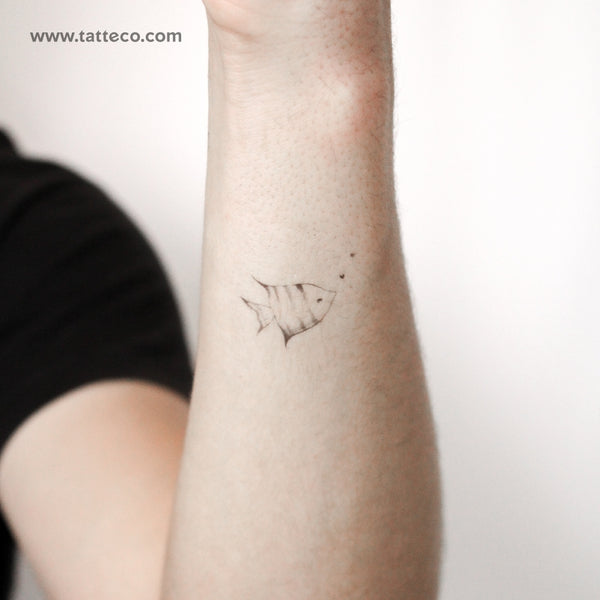 Fish By Stefano Mazza Temporary Tattoo - Set of 3