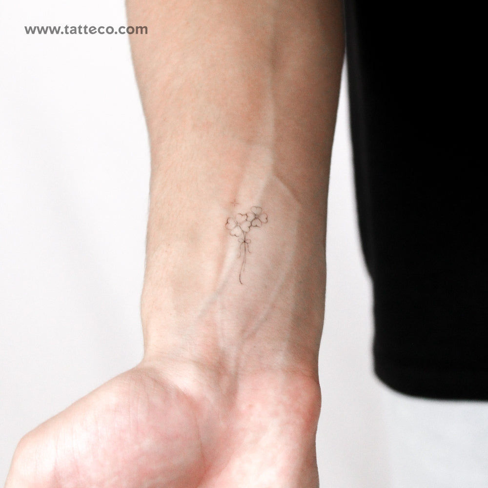 Clovers By Stefano Mazza Temporary Tattoo - Set of 3