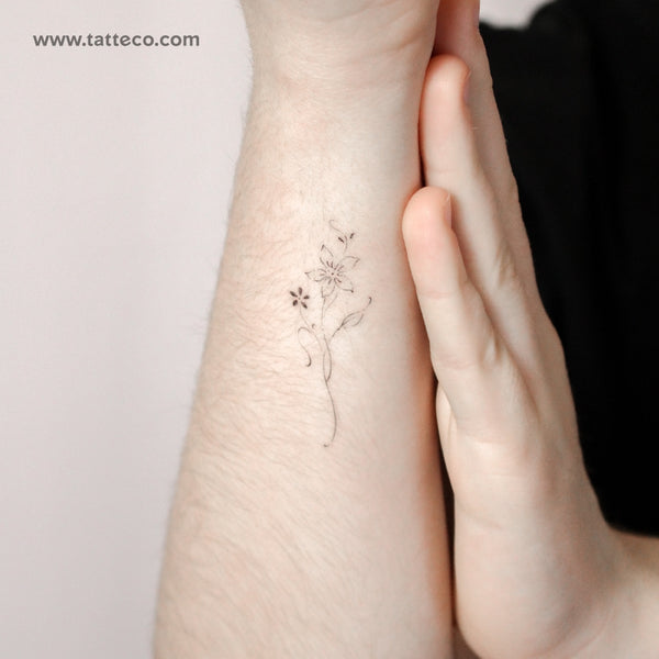 Lily By Stefano Mazza Temporary Tattoo - Set of 3