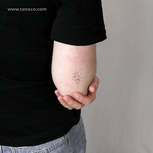 Strawberry By Stefano Mazza Temporary Tattoo - Set of 3