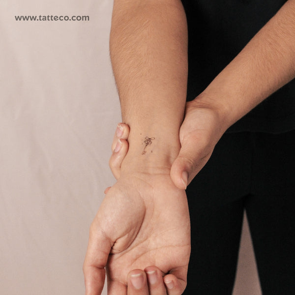Little Vintage Key By Stefano Mazza Temporary Tattoo - Set of 3