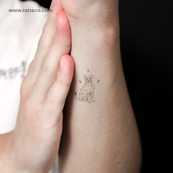Cheetah By Stefano Mazza Temporary Tattoo - Set of 3