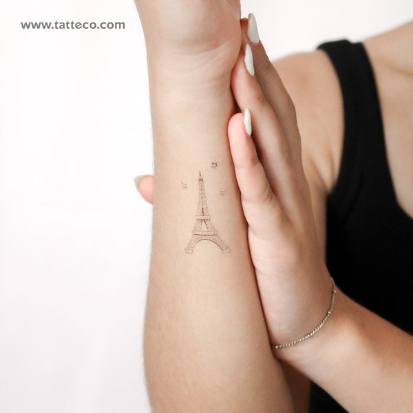 Eiffel Tower By Stefano Mazza Temporary Tattoo - Set of 3