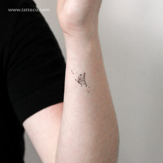 Butterfly By Stefano Mazza Temporary Tattoo - Set of 3