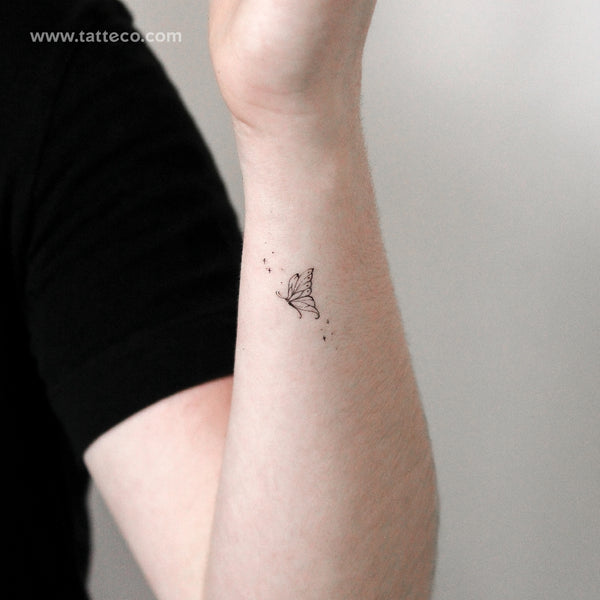 Butterfly By Stefano Mazza Temporary Tattoo - Set of 3