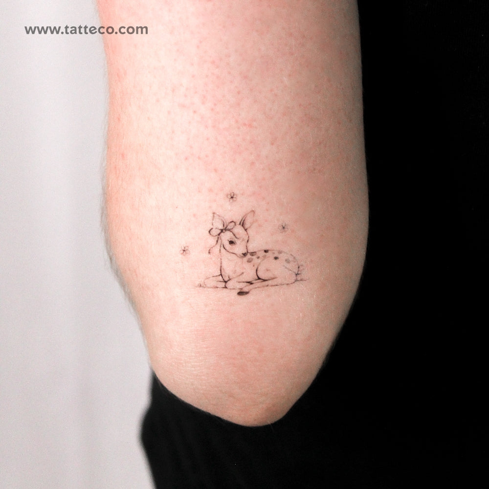 Fawn By Stefano Mazza Temporary Tattoo - Set of 3