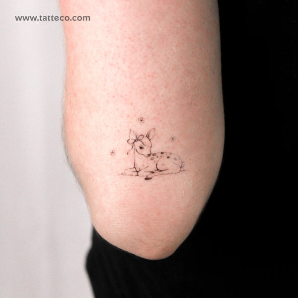 Fawn By Stefano Mazza Temporary Tattoo - Set of 3
