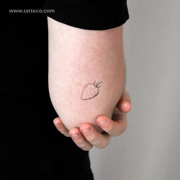 Strawberry By Stefano Mazza Temporary Tattoo - Set of 3