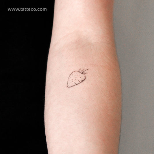 Strawberry By Stefano Mazza Temporary Tattoo - Set of 3