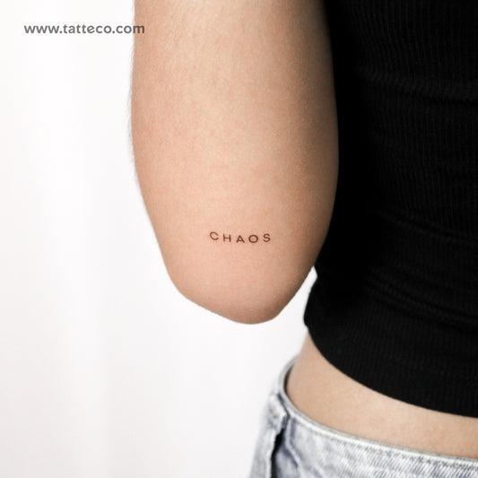 Chaos By Stefano Mazza Temporary Tattoo - Set of 3