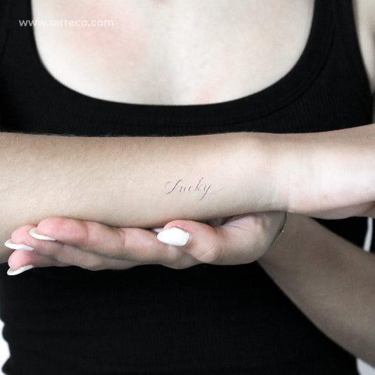 Lucky By Stefano Mazza Temporary Tattoo - Set of 3