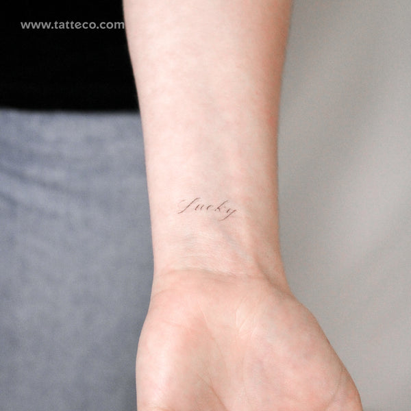 Lucky By Stefano Mazza Temporary Tattoo - Set of 3