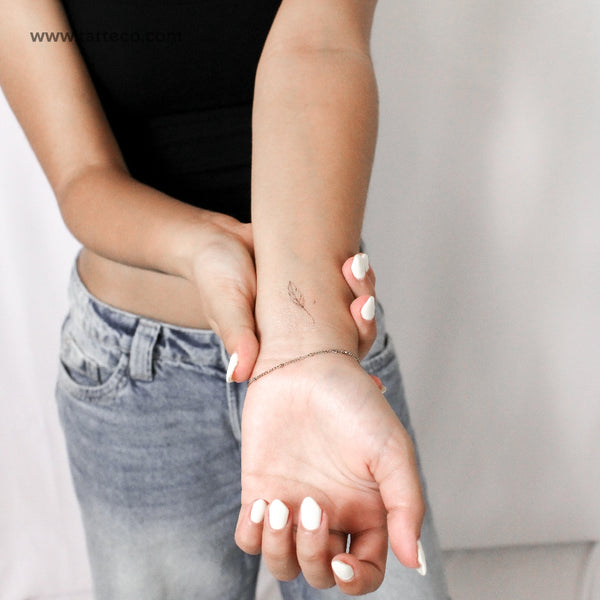 Feather By Stefano Mazza Temporary Tattoo - Set of 3
