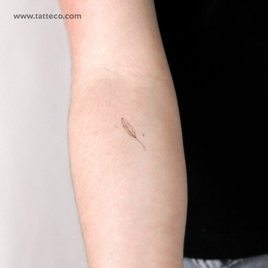 Feather By Stefano Mazza Temporary Tattoo - Set of 3