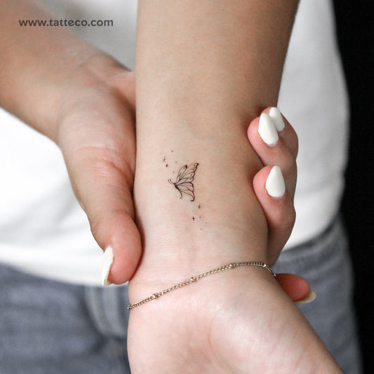 Butterfly By Stefano Mazza Temporary Tattoo - Set of 3