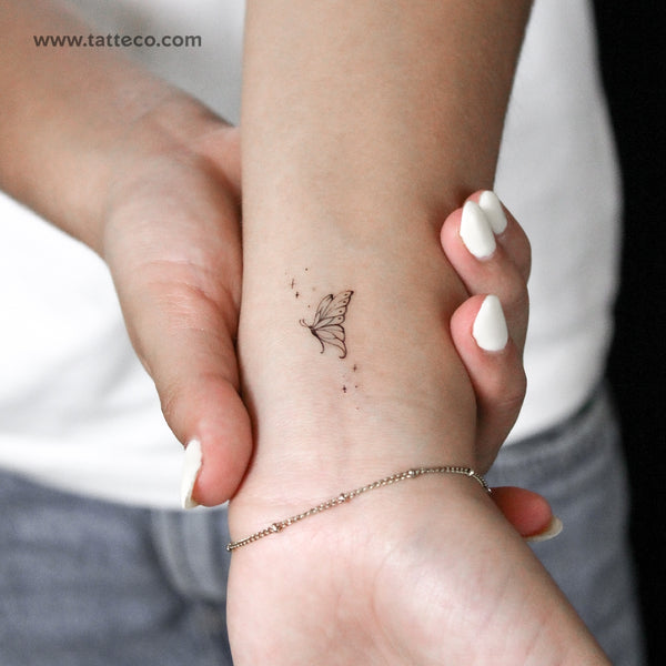 Butterfly By Stefano Mazza Temporary Tattoo - Set of 3
