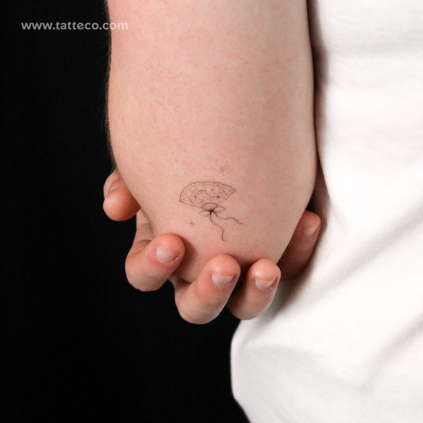 Hand Fan By Stefano Mazza Temporary Tattoo - Set of 3