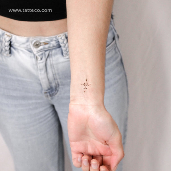 Arrow Ornament By Stefano Mazza Temporary Tattoo - Set of 3