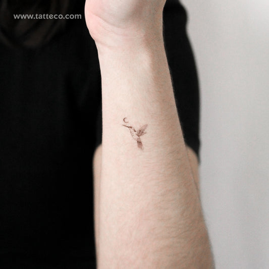 Hummingbird By Stefano Mazza Temporary Tattoo - Set of 3