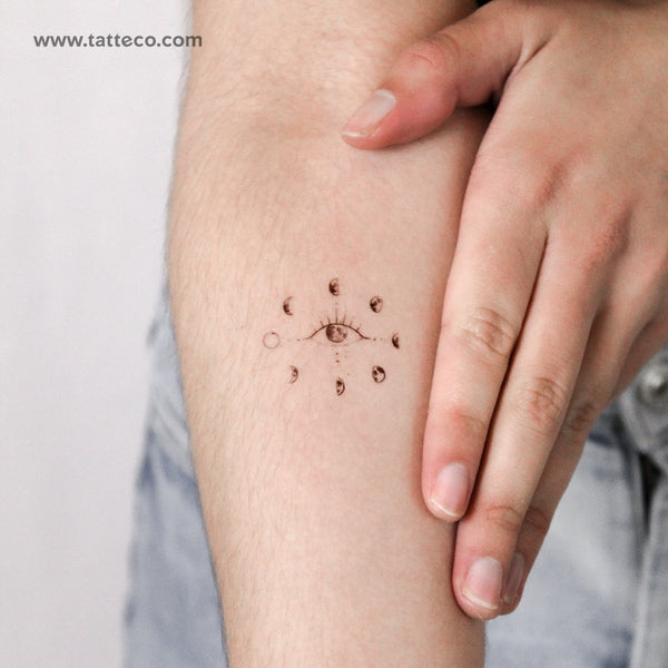 Moon Eye By Stefano Mazza Temporary Tattoo - Set of 3