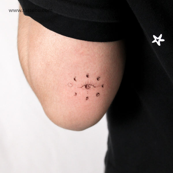Moon Eye By Stefano Mazza Temporary Tattoo - Set of 3