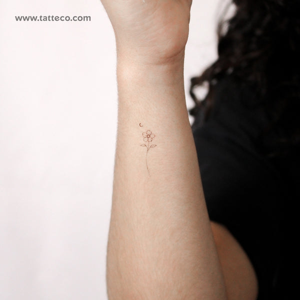 Flower By Stefano Mazza Temporary Tattoo - Set of 3
