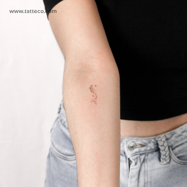 Star Moon Mermaid By Stefano Mazza Temporary Tattoo - Set of 3