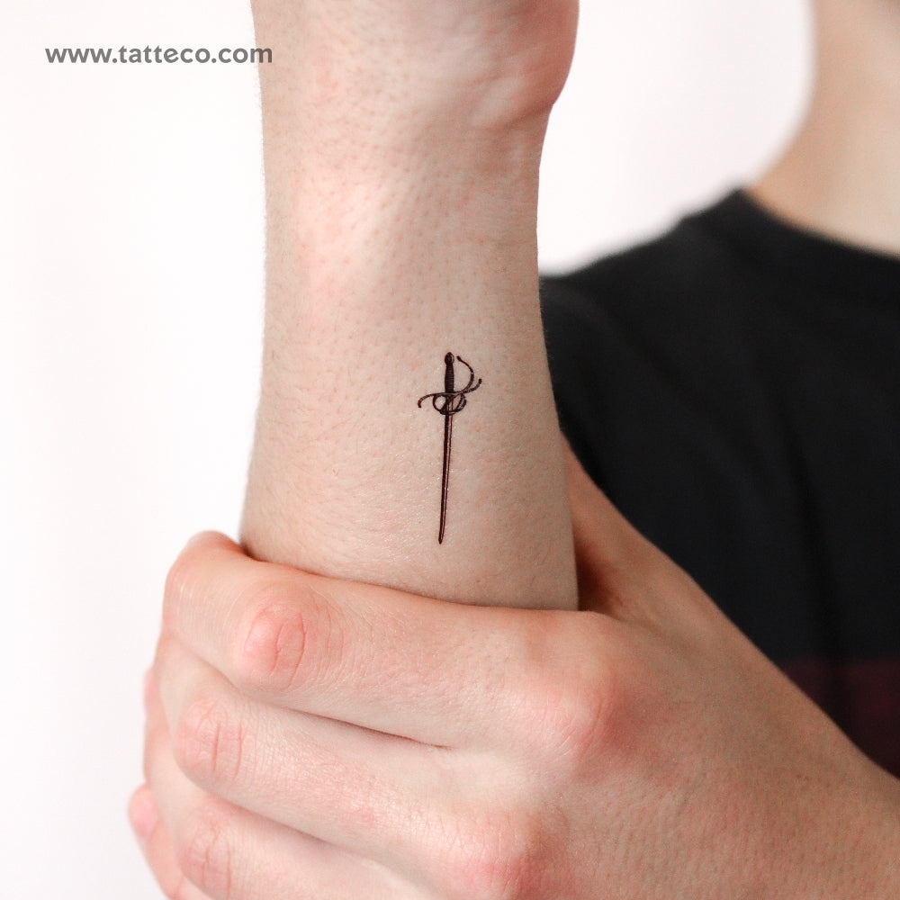 Rapier Temporary Tattoo - Set of 3