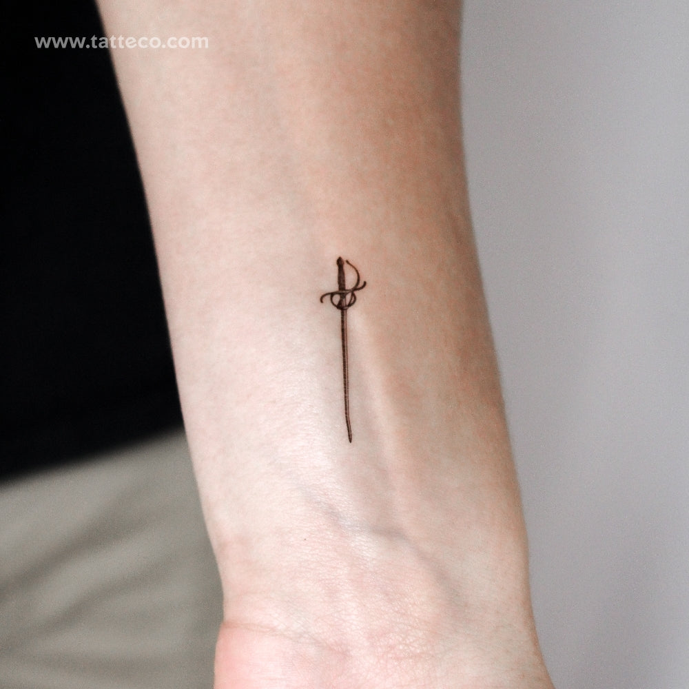 Rapier Temporary Tattoo - Set of 3