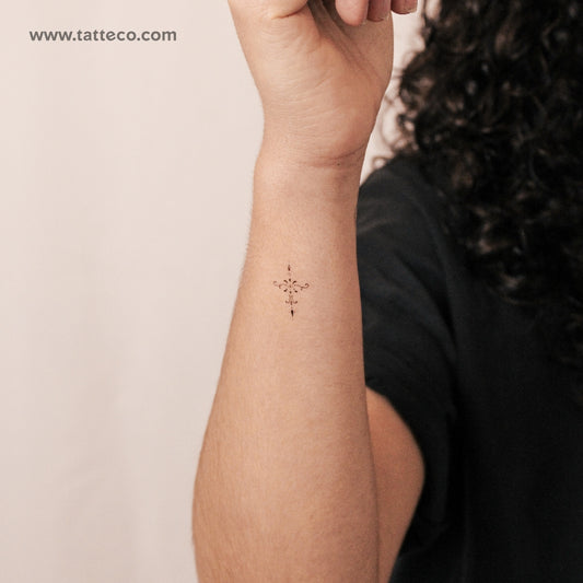 Arrow Ornament By Stefano Mazza Temporary Tattoo - Set of 3