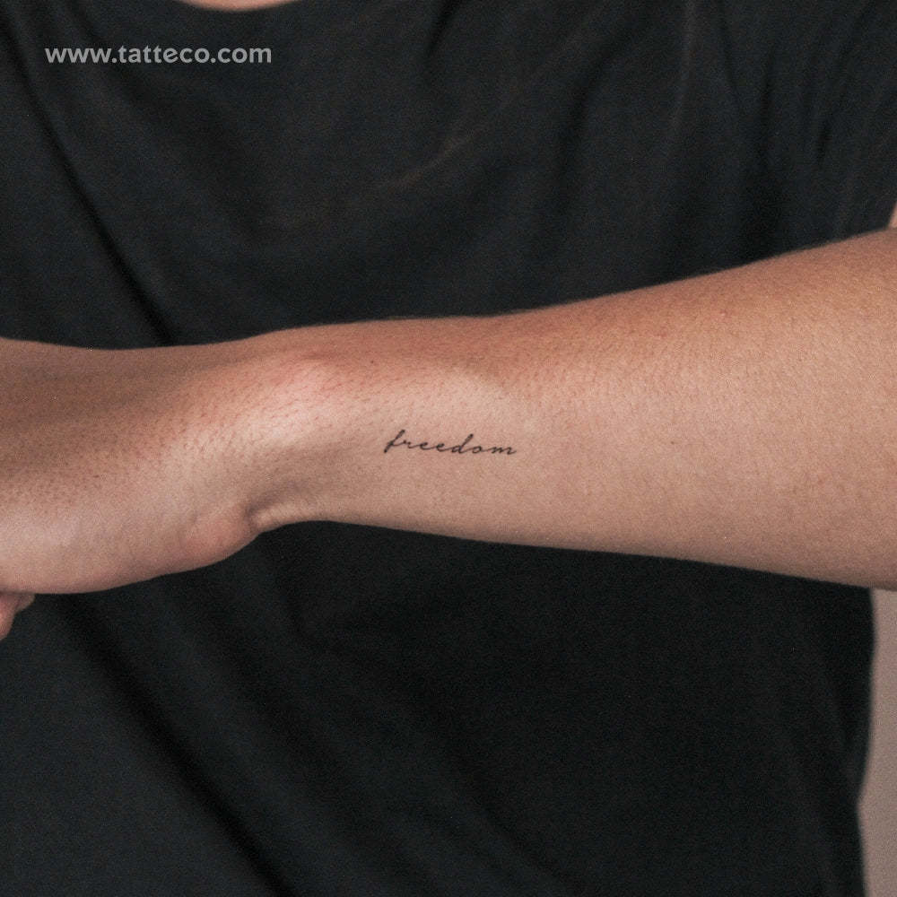 'Freedom' Semi-Permanent Tattoo - Set of 2