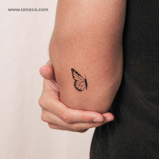 Tatuaje semipermanente de mariposa (izquierda) - Juego de 2