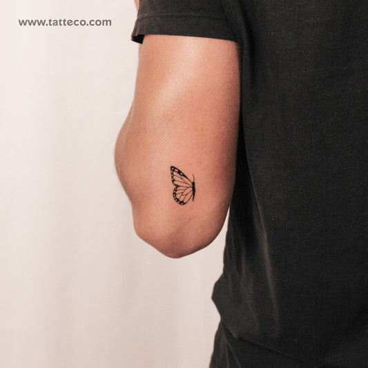 Tatuaje semipermanente de mariposa (izquierda) - Juego de 2