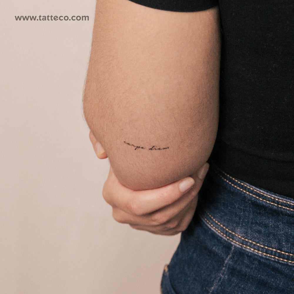 Carpe Diem Semi-Permanent Tattoo - Set of 2