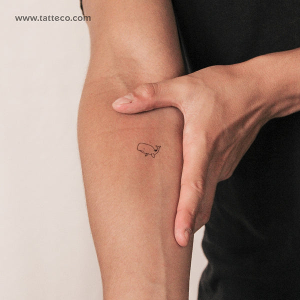 Whale Semi-Permanent Tattoo - Set of 2
