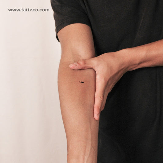 Tiny Shark Semi-Permanent Tattoo - Set of 2