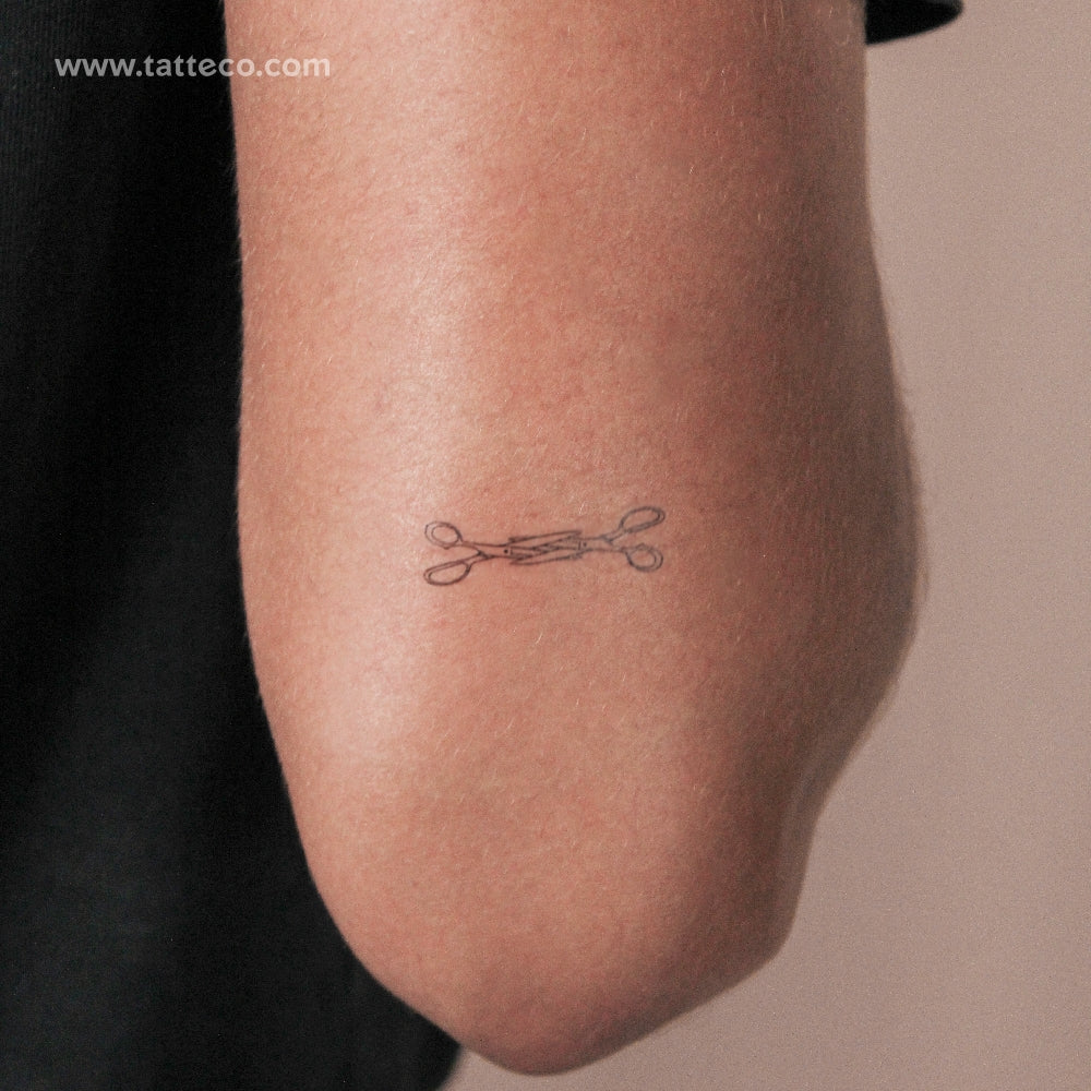 Scissoring Semi-Permanent Tattoo - Set of 2