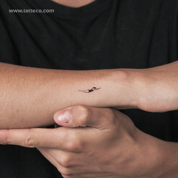 Swimmer Semi-Permanent Tattoo - Set of 2