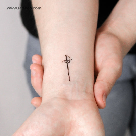 Rapier Temporary Tattoo - Set of 3