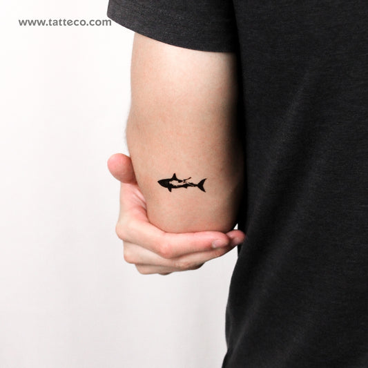 Shark Scuba Diving Temporary Tattoo - Set of 3