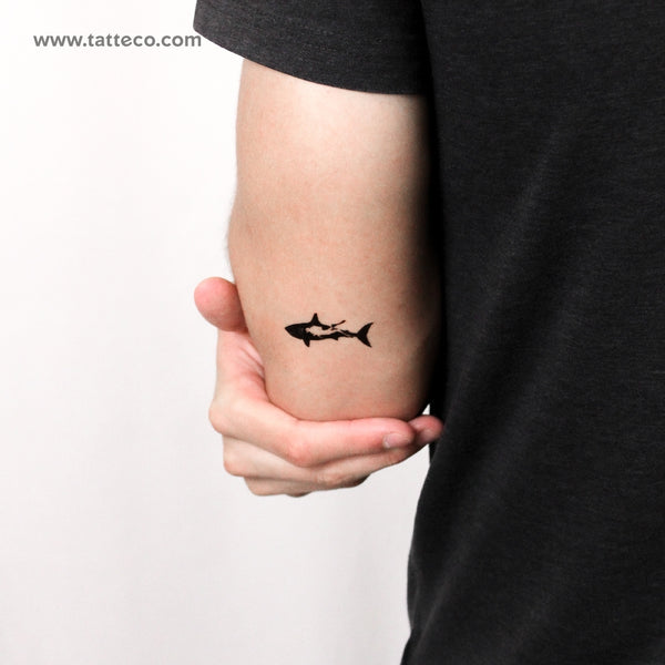 Shark Scuba Diving Temporary Tattoo - Set of 3